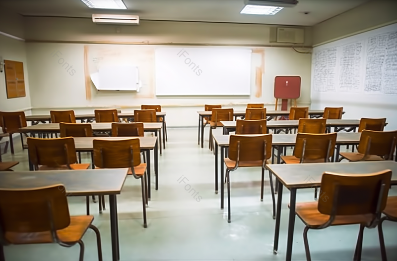 大学教室里桌椅板凳排列整齐摄影实拍,高清,摄影图,摄影图片,图片大全,摄影图免费下载